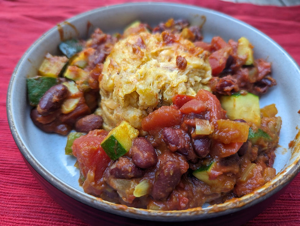 Mofongo with Caribbean Vegetable Stew (GF, V)