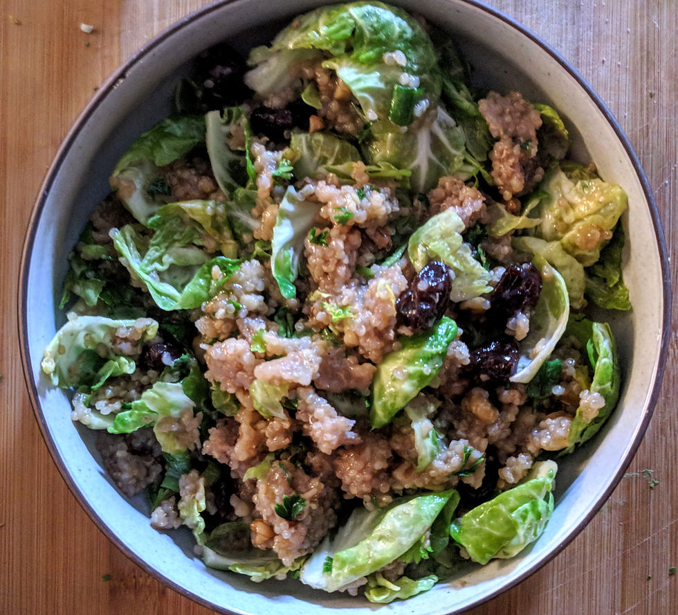 Brussel Sprouts Quinoa Salad