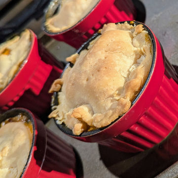 Beyond Meat and Kumara Pies (GF)