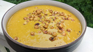 Sweet Potato Coconut Curry Soup (GF, V)