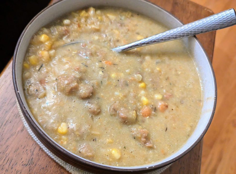 Beyond Sausage & Corn Chowder (GF, V)