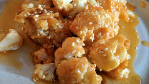 Baked Orange Sriracha Cauliflower Wings