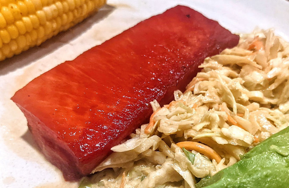 Watermelon Tuna Steaks with Asian Slaw (GF, V)