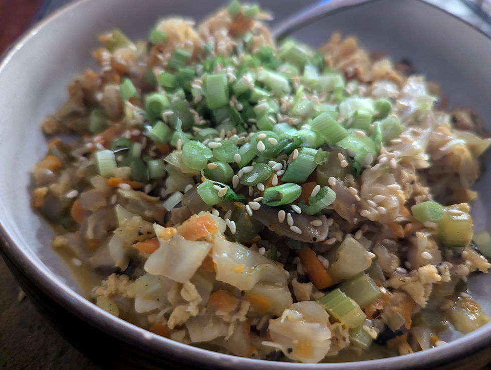 egg roll in a bowl