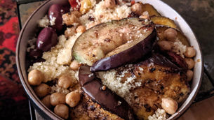Moroccan Eggplant Bowl