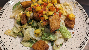 Jerk Caesar Salad (V)