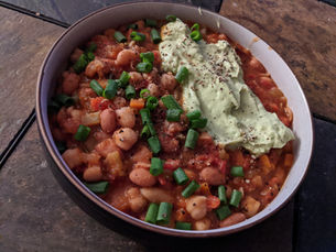 Three-Bean Buffalo Chili