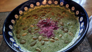 Cold Green Peanut Soup