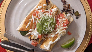 Black Bean & Poblano Flautas