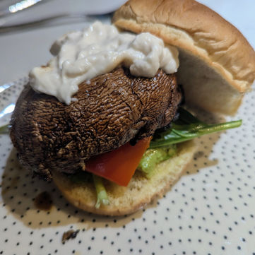 Whiskey Portobello Mushroom Burgers (GF, V)