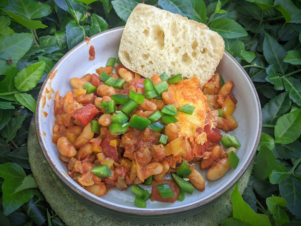 Spicy JUST Egg & White Bean Shakshuka