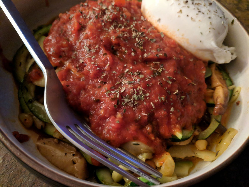 mushroom zoodles