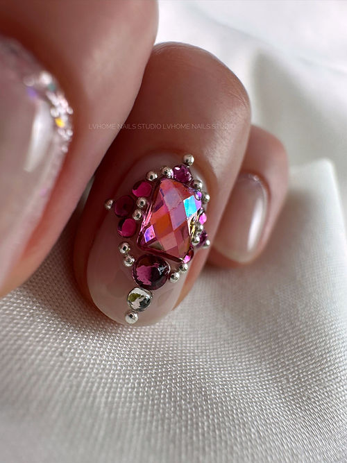 Nail art dégradé baby boomer