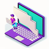 GarryZhopa_laptop_with_a_happy_content_creator_boy_on_the_scree_ee3956bd-002a-46f4-926d-a1