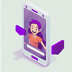 GarryZhopa_mobile_phone_with_a_happy_con