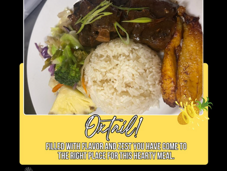 Indulge in Caribbean Delights: Experience Our Irresistible Oxtail!
