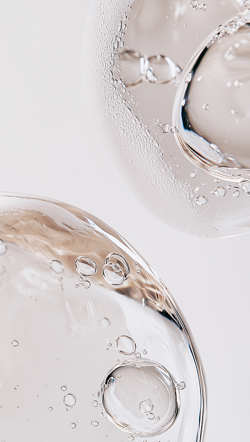 amelie5101_A_close-up_of_two_transparent_gels_one_being_more_gl_195cf0fe-5664-482f-abcd-e8