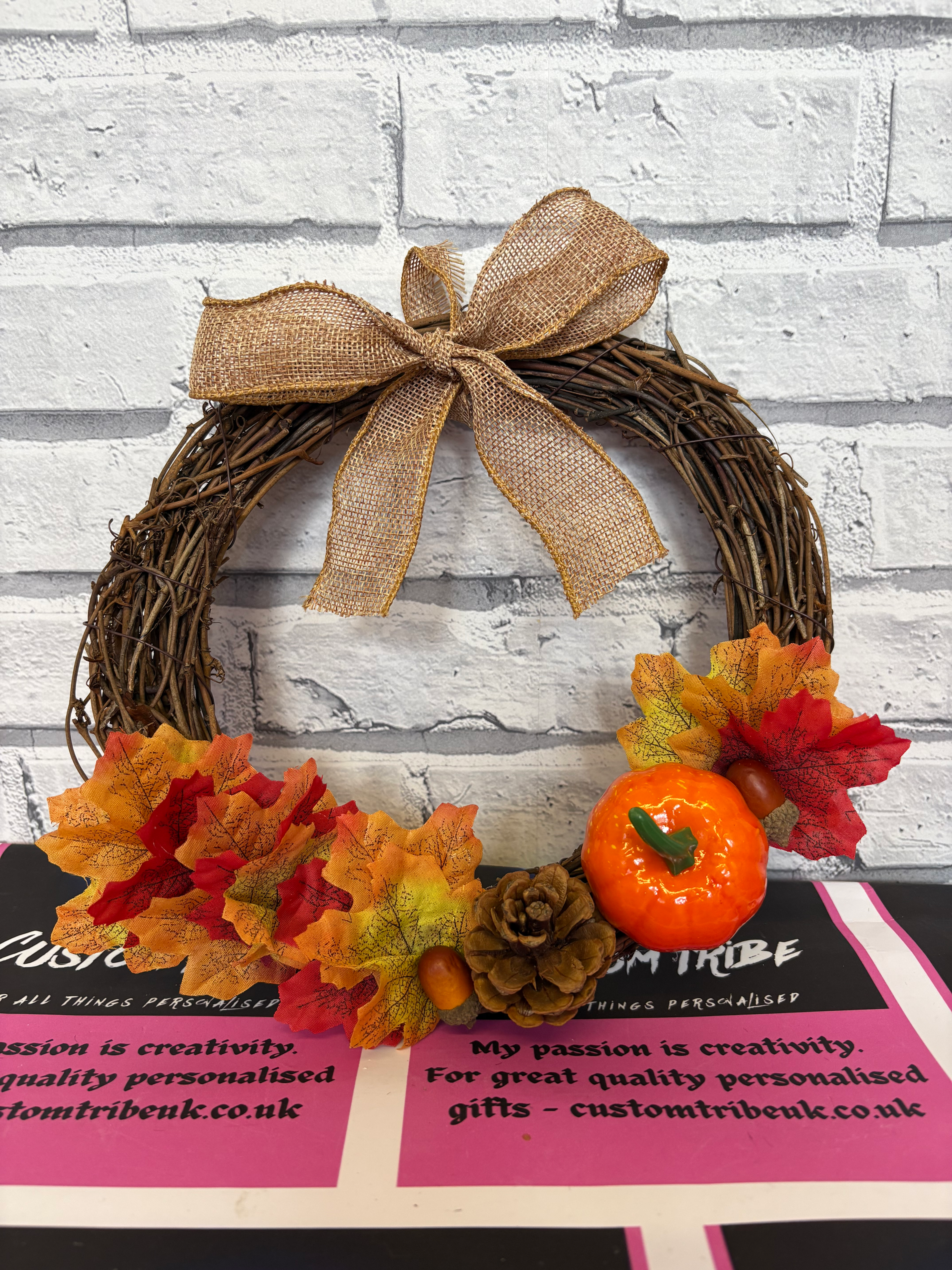 Autumn door wreath