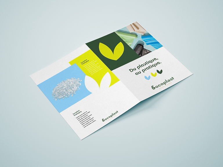 Création d'un univers graphique complet pour Socoplast par Chromae Studio