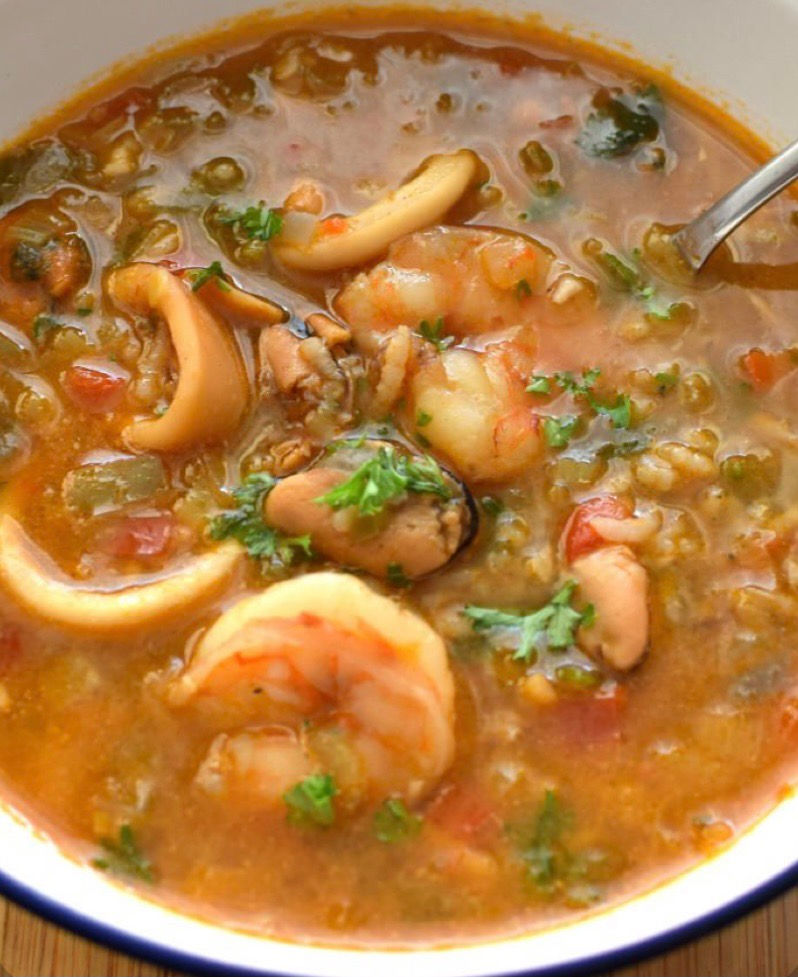 Thumbnail: (Resaca Sunday) Seafood Delight & Root Vegetable Soup (Sopa De Marisco y Vianda)