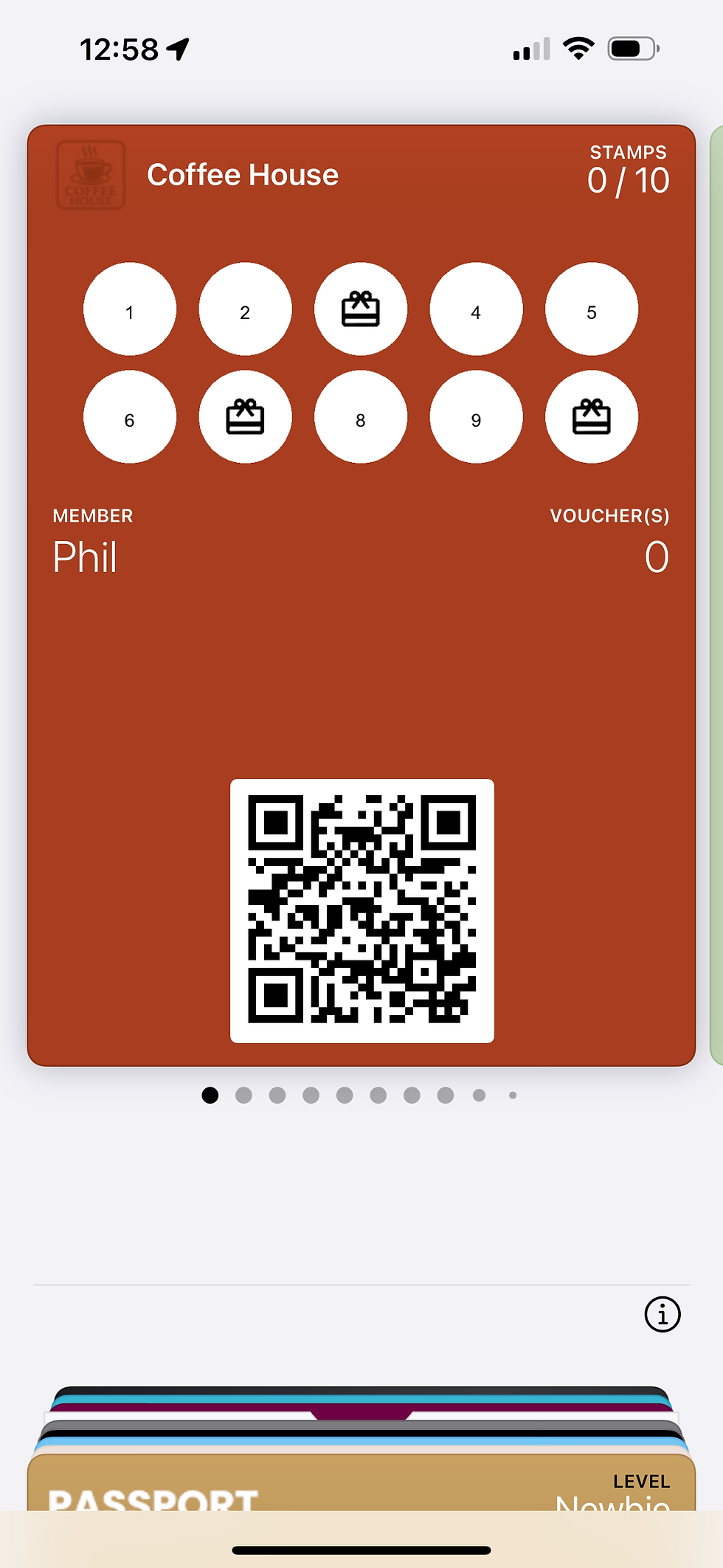 Active STEP Card on Phone