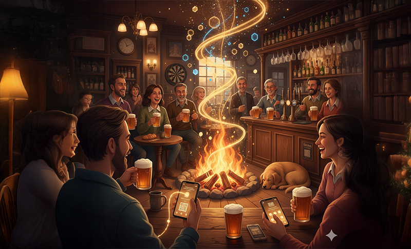 Your Pub's Digital Campfire: Using Simple Tech to Build an Unbeatable Community Spirit