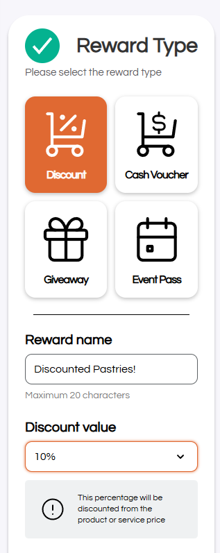 Reward Type and Name