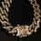 Thumbnail: Bracelets Bust out prong link in gold plated 8mm 9inch