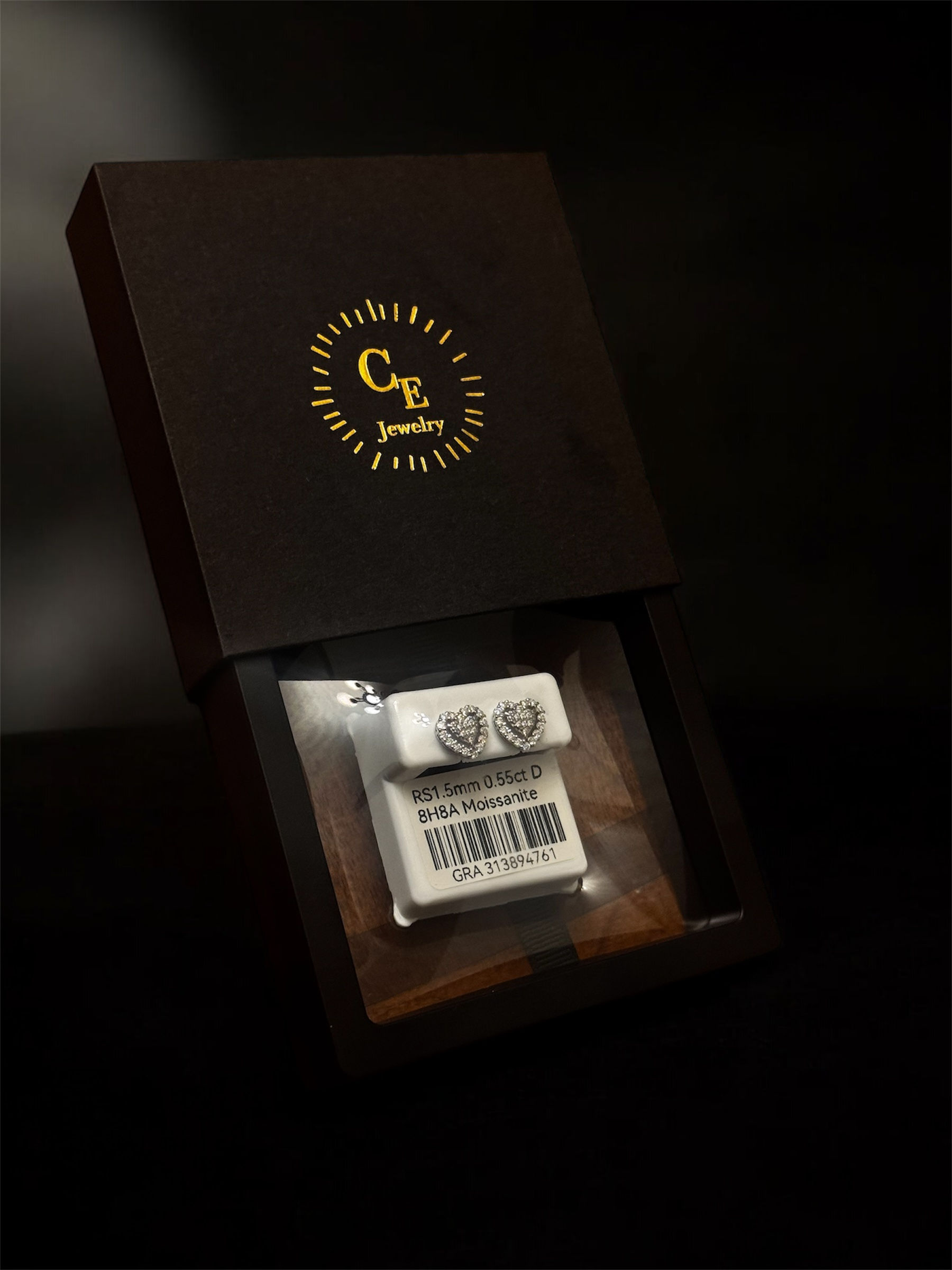 #76M S925 earrings 1.5mm 0.5 ct D