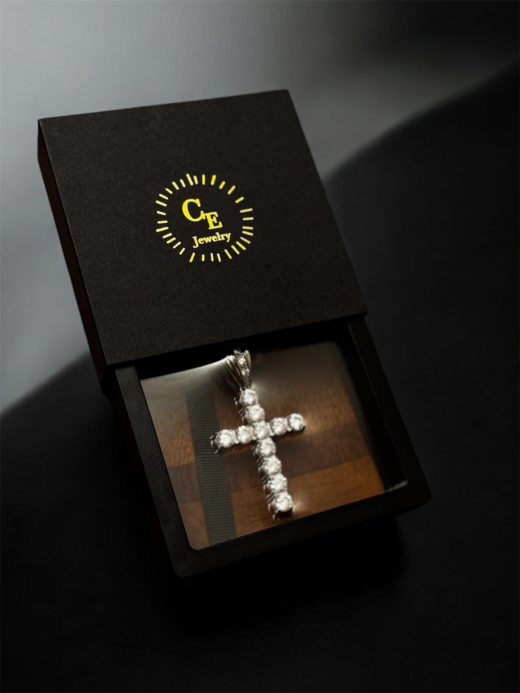 #040 S925 Cross CZ 2.5 inch’s pendent 