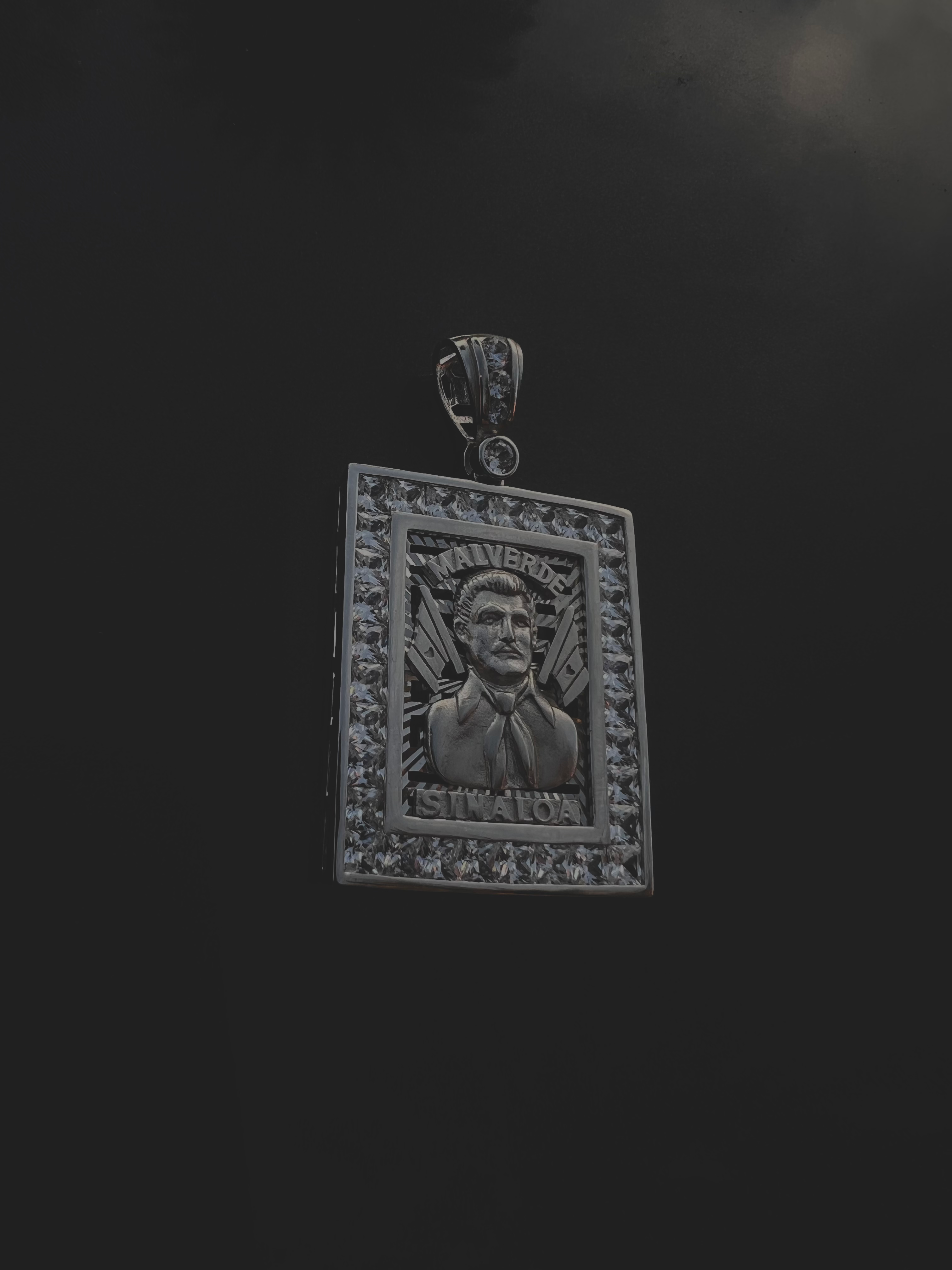 Mini malverde picture frame pendent (925 sterling silver)