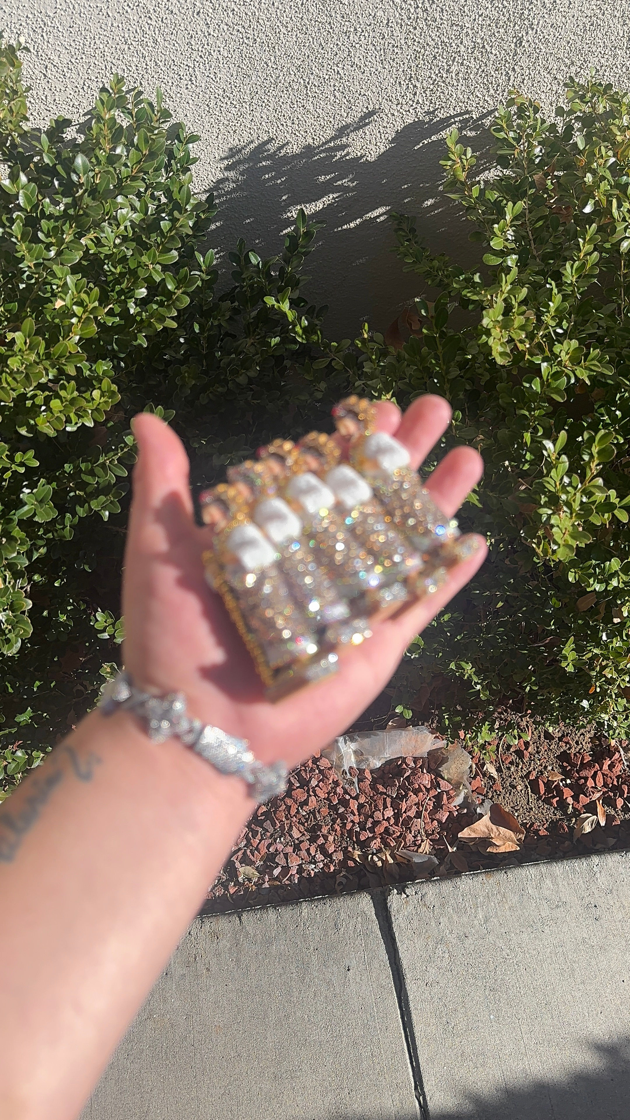 2026 San Judas 3.5 Inches Tall Altar with Rhinestones All Around Elegant Gold Pl