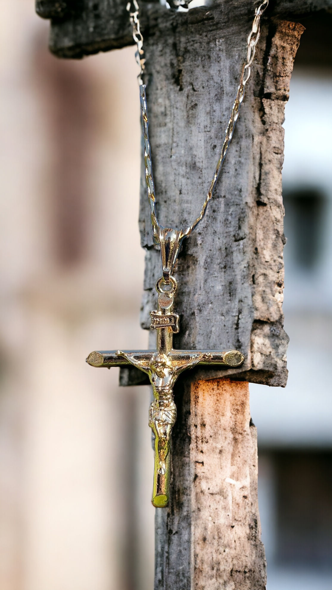 Crucifix Cross Pendant and Necklace