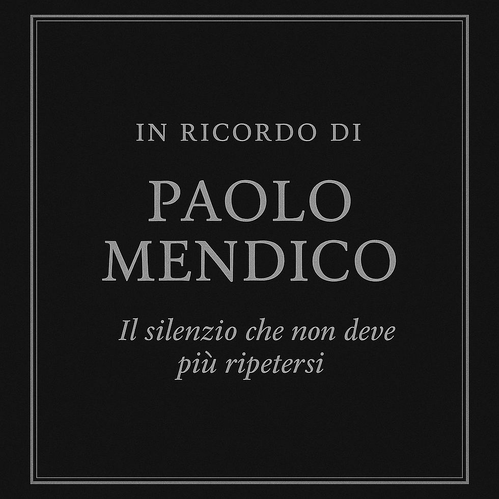 in ricordo di paolo mendico