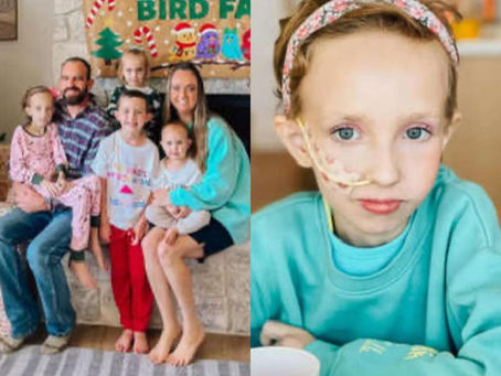 Família comemora Natal mais cedo para poder passar com menina de 9 anos, que tem câncer em estágio 4