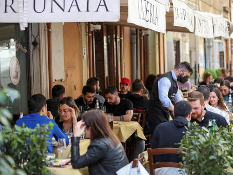 Itália reabre bares, restaurantes, cinemas e museus; governo anuncia plano de € 222 bilhões