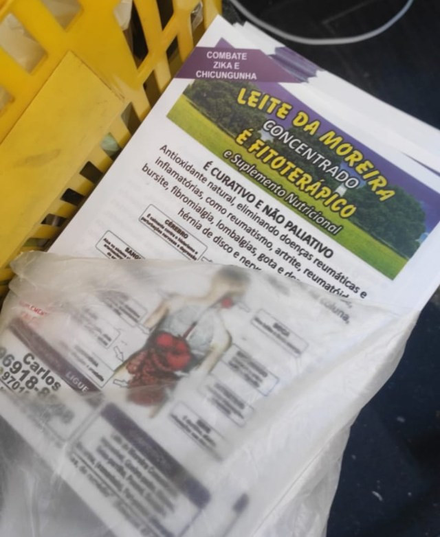 'Leite da Moreira' possui em sua composição as substância dexametaxona, que causa dependência — Foto: Divulgação