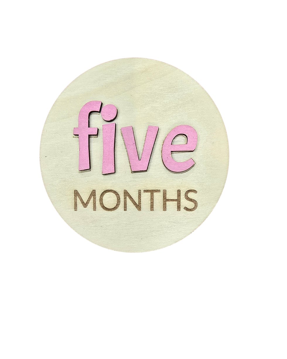 Thumbnail: Baby Milestone marker for girls-Five Months