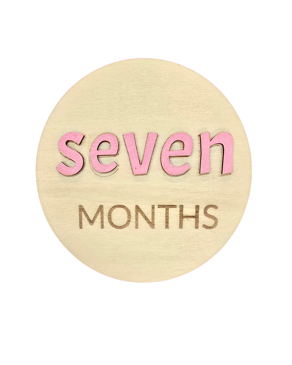 Thumbnail: Baby Milestone marker for girls-Seven Months