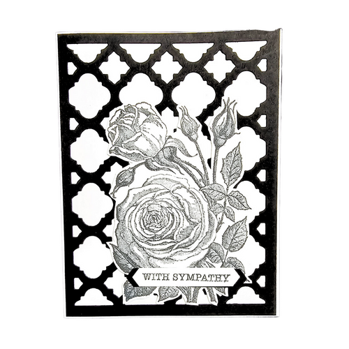 Black and White Sympathy Card | MsCraftprincess