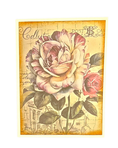 Rose High Note Rose Note Card | MsCraftprincess