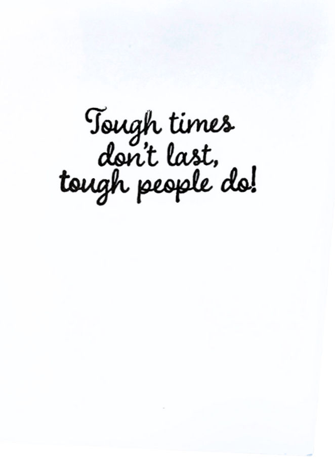 Inside sentiment for Hang in there Card
