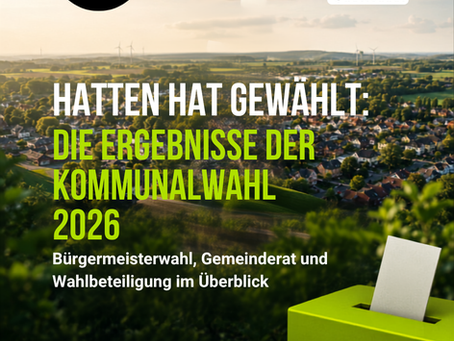 🗳️ WAHLSERIE BLOG 6. Hatten hat gewählt: Ergebnisse der Kommunalwahl 2026. Bürgermeisterwahl, Stichwahl und neuer Gemeinderat im Überblick