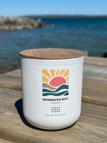 Lemon+Mango Creme 10 oz | Georgian Bay Candl 2