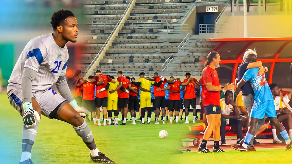 Matthieu Epolo décisif lors de Zimbabwe- RDC, Les Léopards ensemble au milieu du terrain, Yoane Wissa dans les bras de Sébastien Desabre après son but