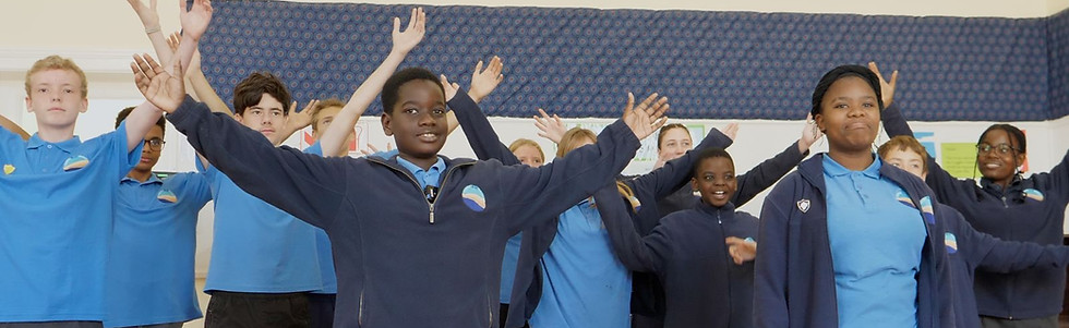 Secondary school choir performance.