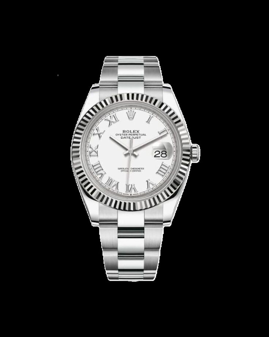 Rolex Datejust 41 White Roman Dial, ref. 126334 — view 1 of 3