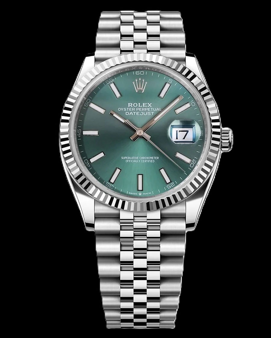 Rolex Datejust 41 Mint Green Index Dial, ref. 126334 — view 1 of 4