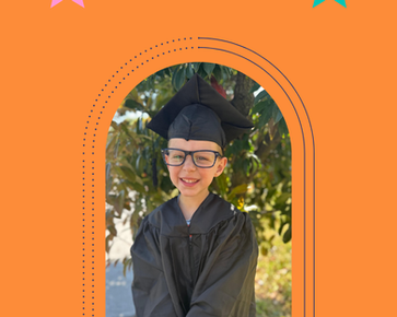 Preschooler graduating from Kidzspot Lima.
