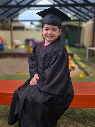 Preschooler graduates from Kidzspot Early Learning Centres in Glendenning.